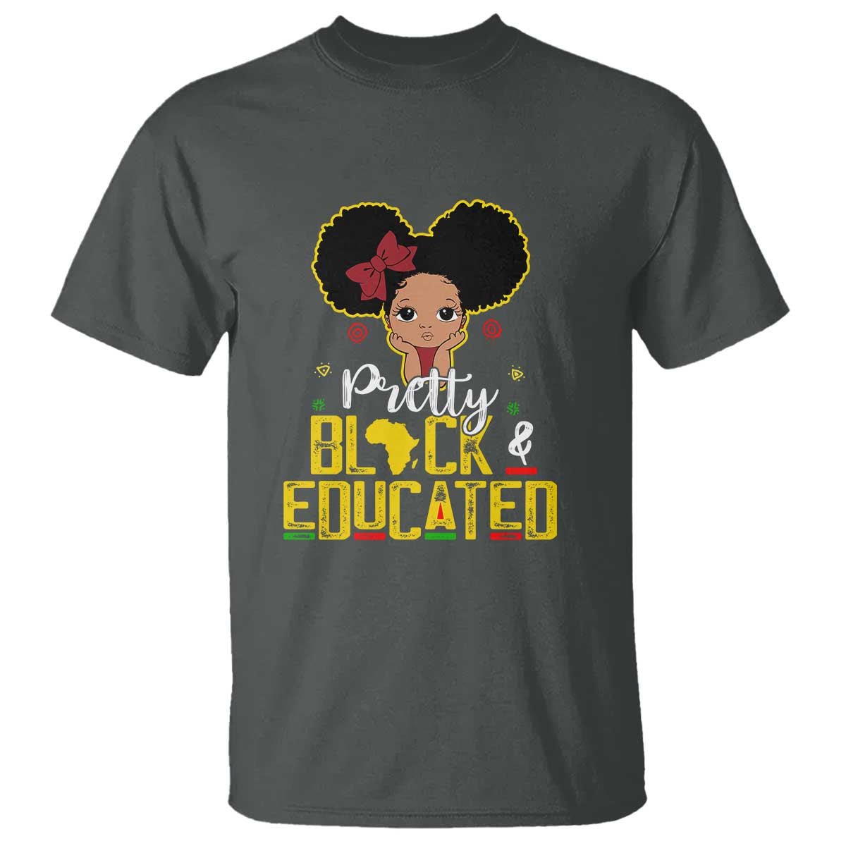 Pretty Black and Educated T Shirt I Am The Strong Afro Queen