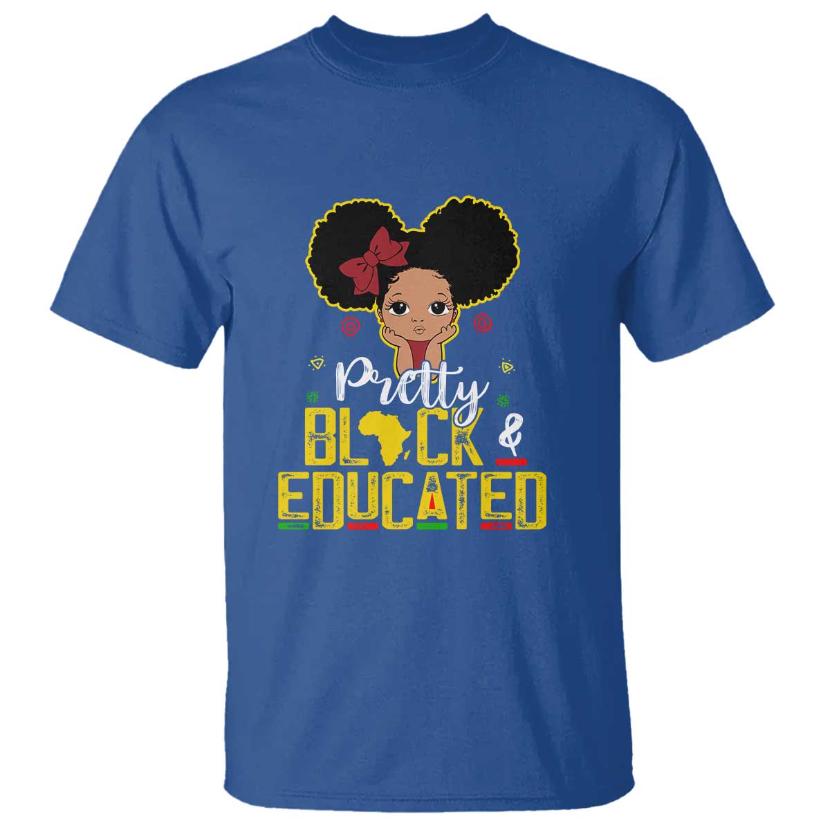 Pretty Black and Educated T Shirt I Am The Strong Afro Queen