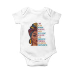 Black Woman Baby Onesie Beautiful Magic Intelligent Resilient Love African American Pride