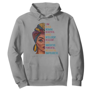 Black Woman Hoodie Beautiful Magic Intelligent Resilient Love African American Pride