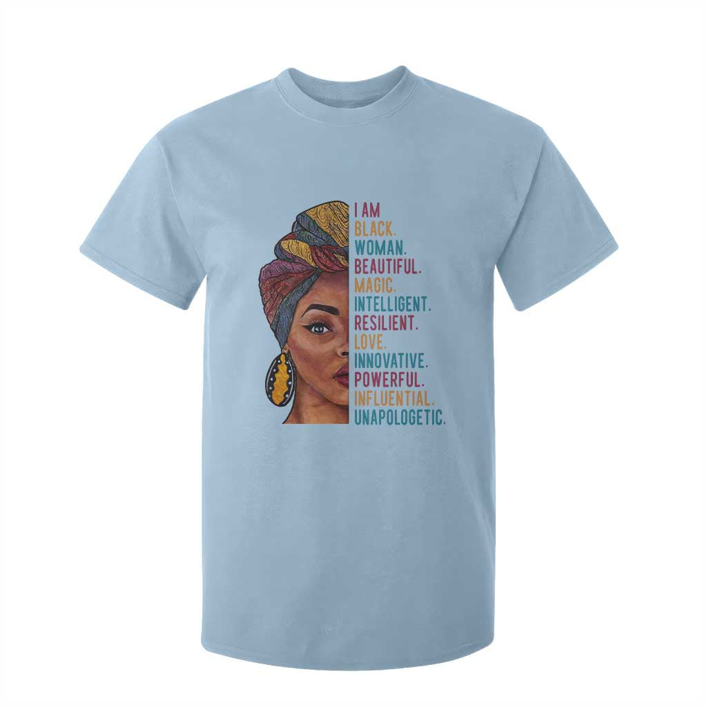 Black Woman T Shirt For Kid Beautiful Magic Intelligent Resilient Love African American Pride