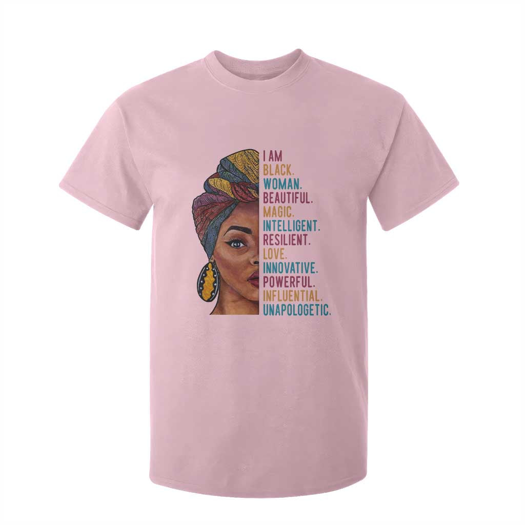 Black Woman T Shirt For Kid Beautiful Magic Intelligent Resilient Love African American Pride