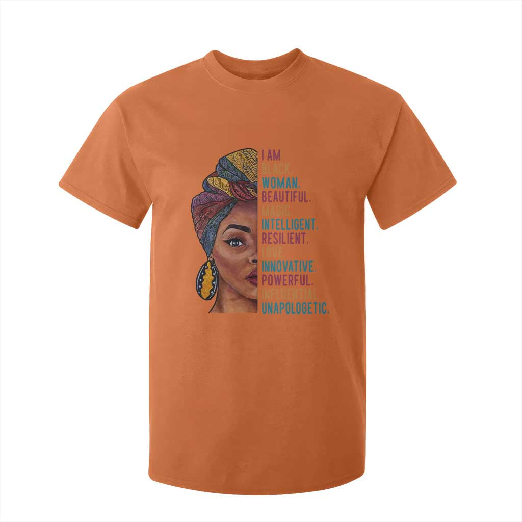 Black Woman T Shirt For Kid Beautiful Magic Intelligent Resilient Love African American Pride