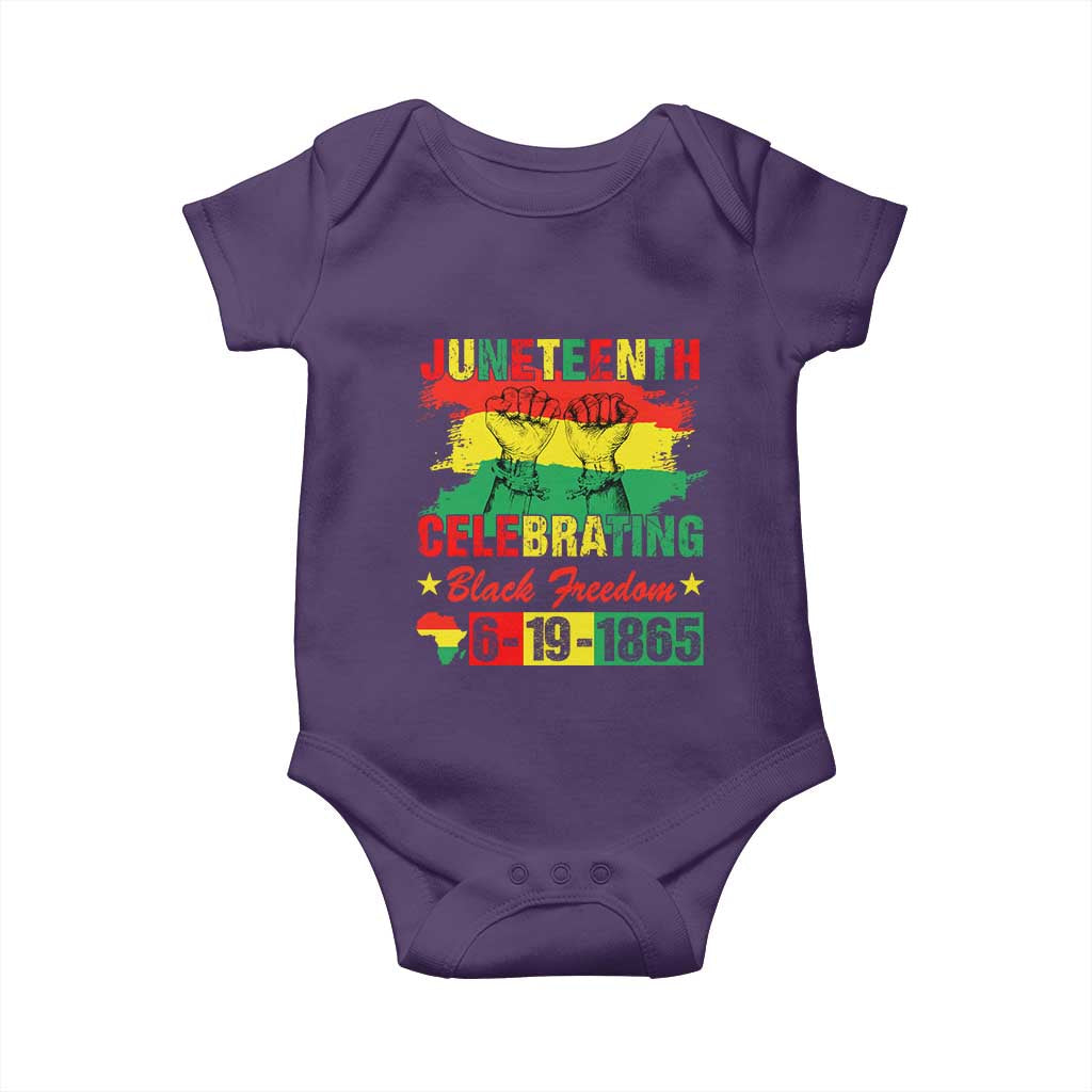 Juneteenth 1865 Baby Onesie Celebrating Black Freedom June 19th African American