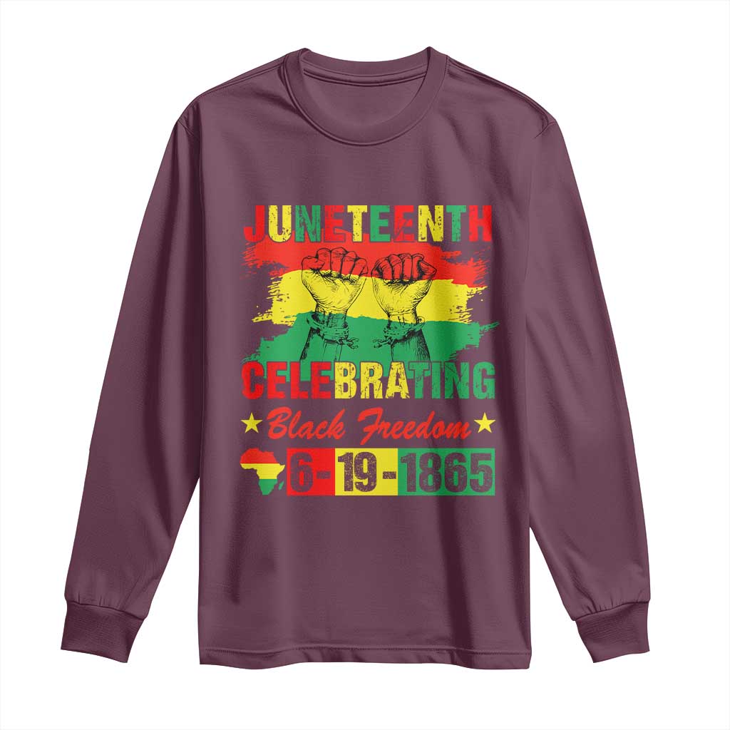Juneteenth 1865 Long Sleeve Shirt Celebrating Black Freedom June 19th African American