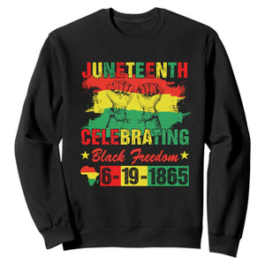 Juneteenth 1865 Sweatshirt Celebrating Black Freedom June 19th African American
