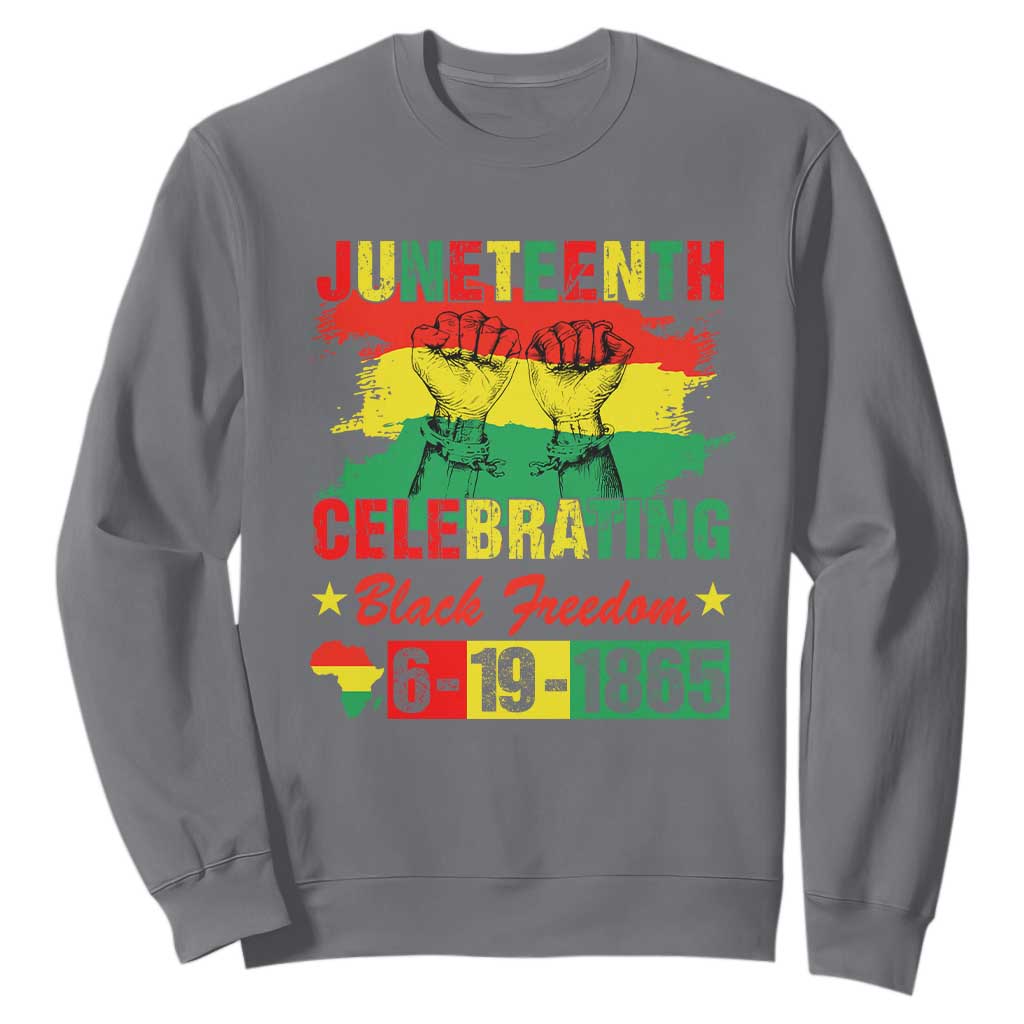 Juneteenth 1865 Sweatshirt Celebrating Black Freedom June 19th African American