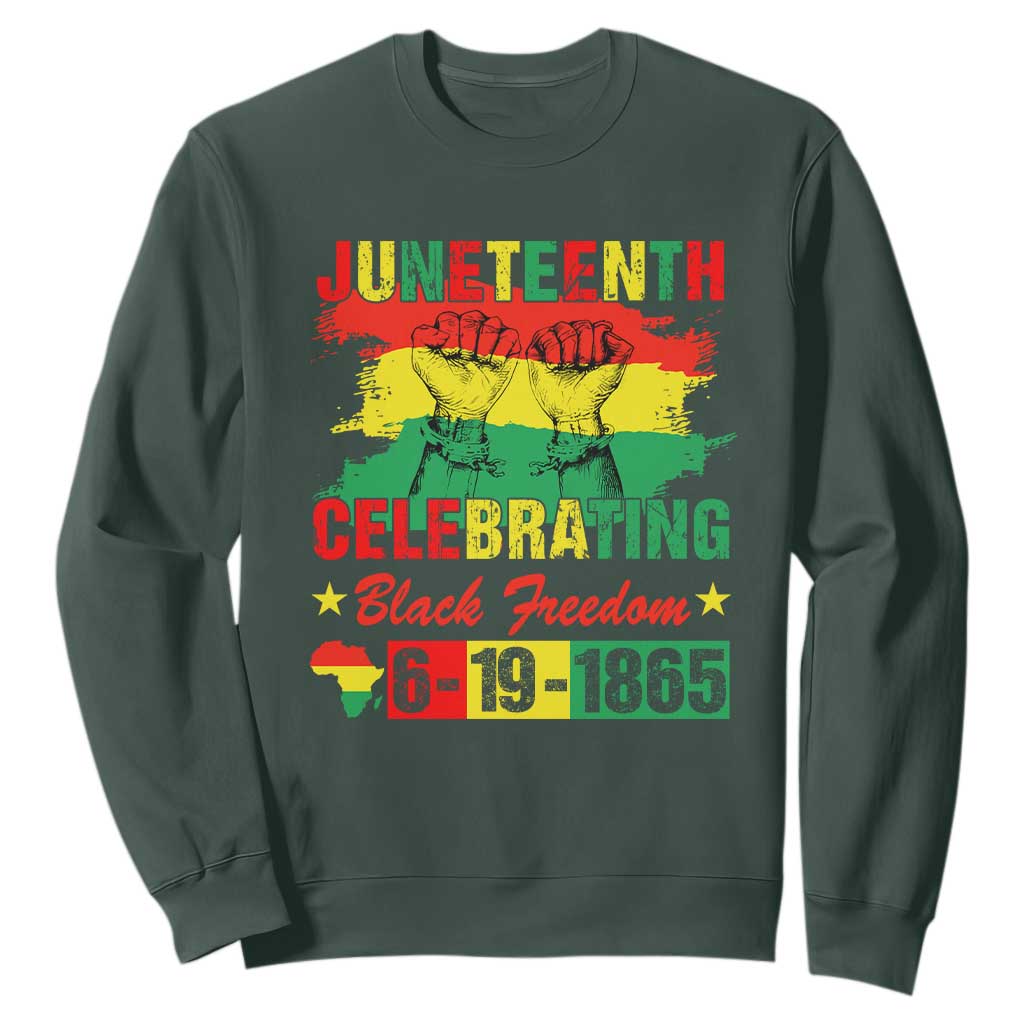 Juneteenth 1865 Sweatshirt Celebrating Black Freedom June 19th African American