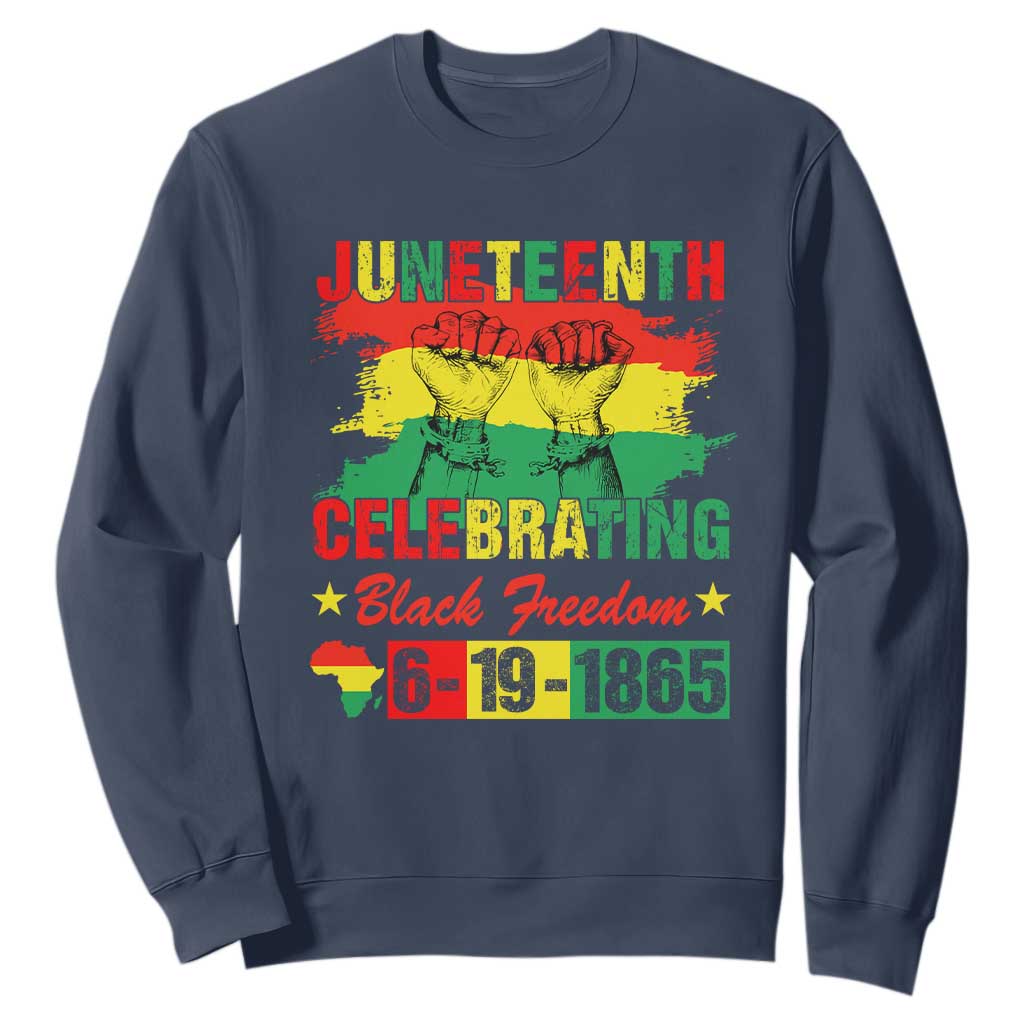 Juneteenth 1865 Sweatshirt Celebrating Black Freedom June 19th African American