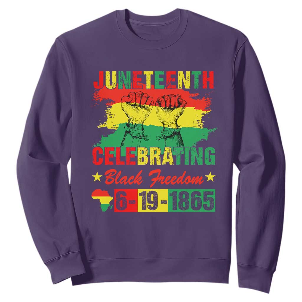 Juneteenth 1865 Sweatshirt Celebrating Black Freedom June 19th African American