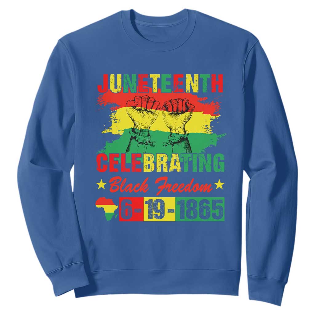 Juneteenth 1865 Sweatshirt Celebrating Black Freedom June 19th African American