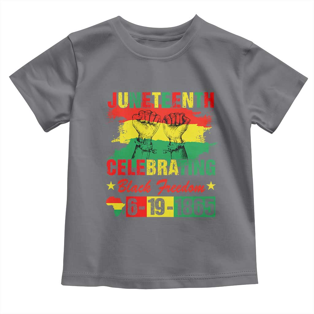 Juneteenth 1865 Toddler T Shirt Celebrating Black Freedom June 19th African American