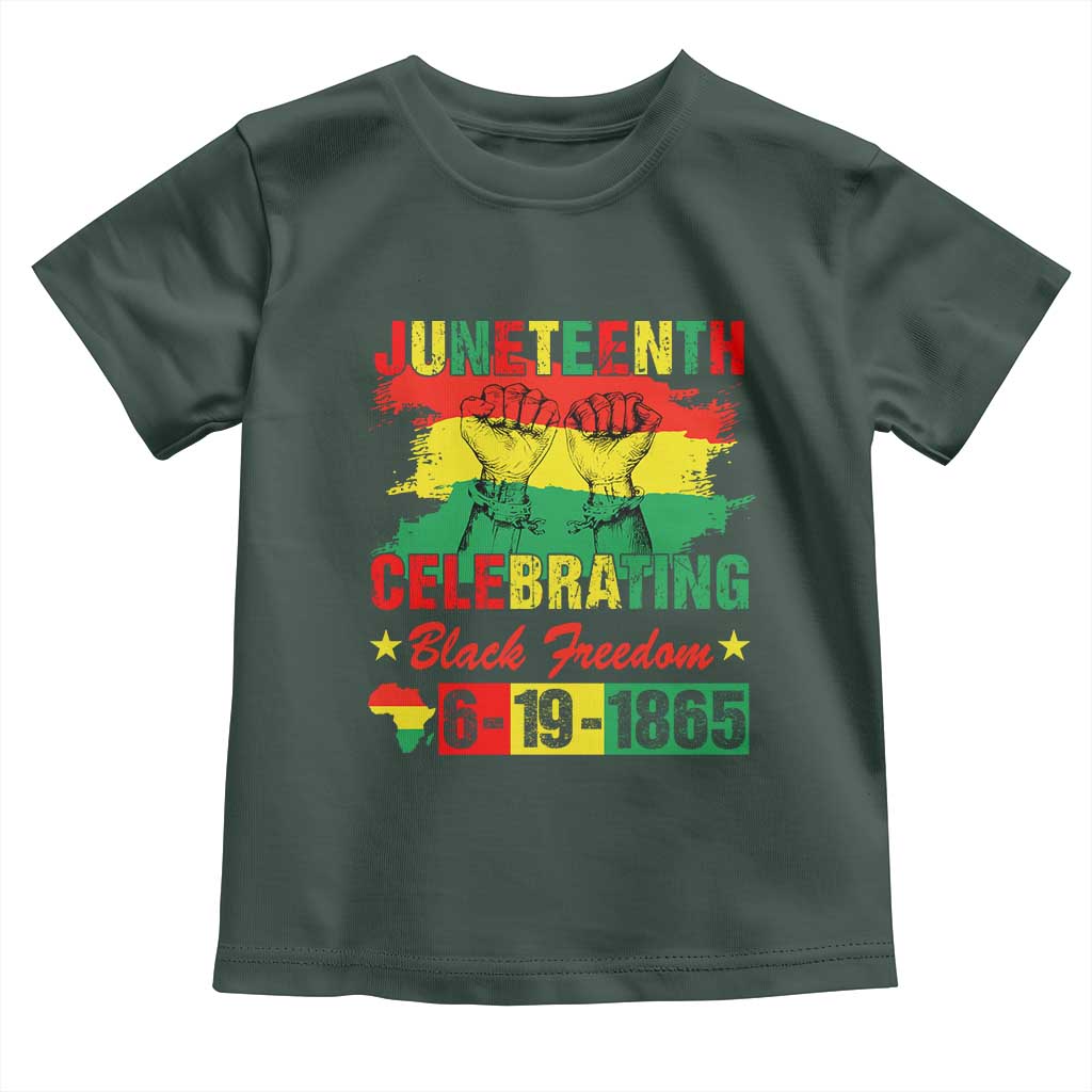Juneteenth 1865 Toddler T Shirt Celebrating Black Freedom June 19th African American