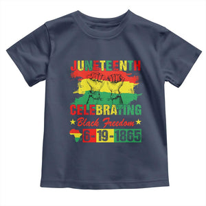 Juneteenth 1865 Toddler T Shirt Celebrating Black Freedom June 19th African American