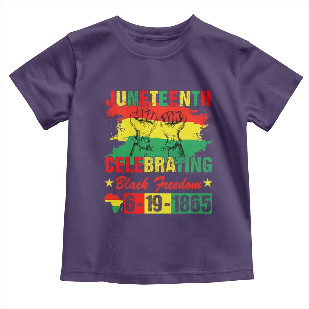 Juneteenth 1865 Toddler T Shirt Celebrating Black Freedom June 19th African American