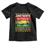Juneteenth Is My Independence Day Toddler T Shirt Black Pride Melanin