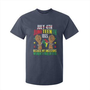 Juneteenth 1865 T Shirt For Kid My Ancestors Weren't Free In 1776