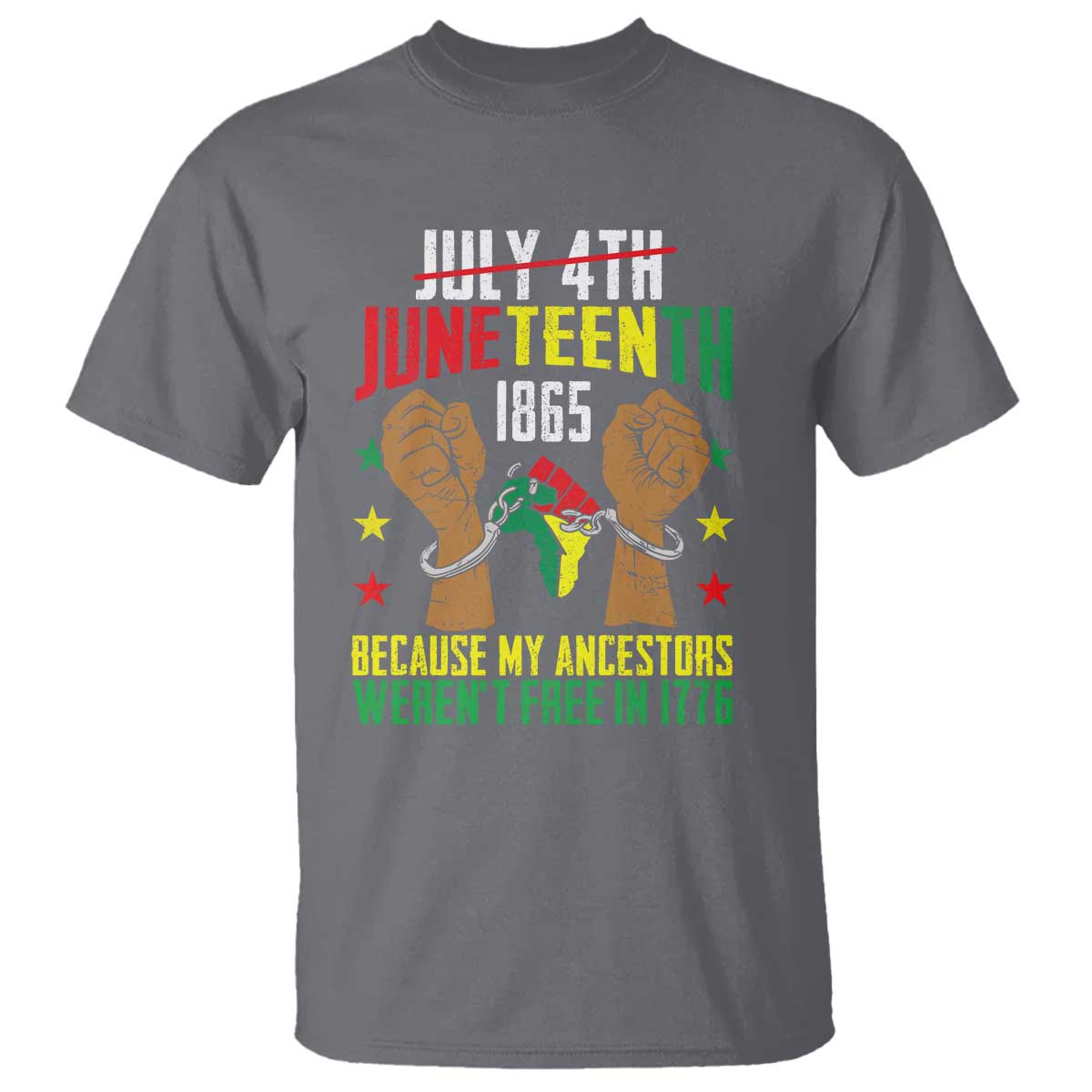 Juneteenth 1865 T Shirt My Ancestors Weren't Free In 1776