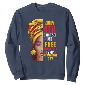 Juneteenth 1866 Sweatshirt Juneteenth Is My Independence Day for Women