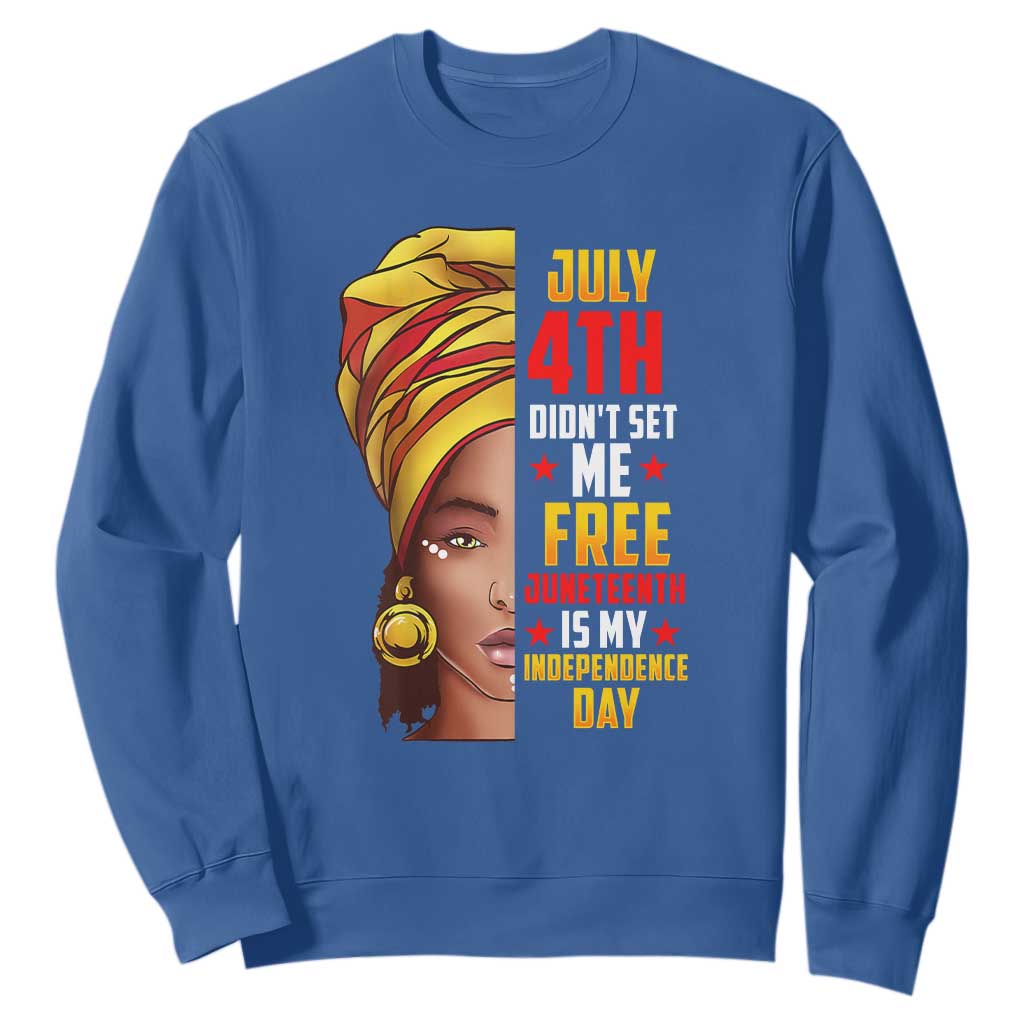 Juneteenth 1866 Sweatshirt Juneteenth Is My Independence Day for Women