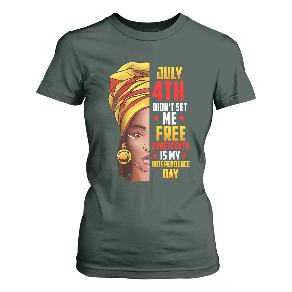 Juneteenth 1866 T Shirt For Women Juneteenth Is My Independence Day for Women