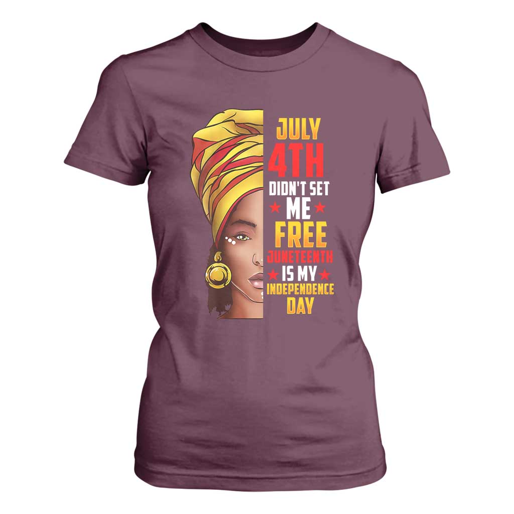 Juneteenth 1866 T Shirt For Women Juneteenth Is My Independence Day for Women