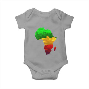 Africa Map Baby Onesie Green Yellow Red African Pride
