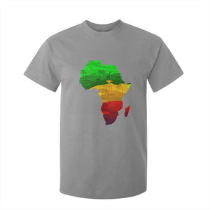 Africa Map T Shirt For Kid Green Yellow Red African Pride