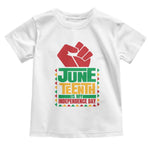 Juneteenth Is My Independence Day Toddler T Shirt Raised Fist
