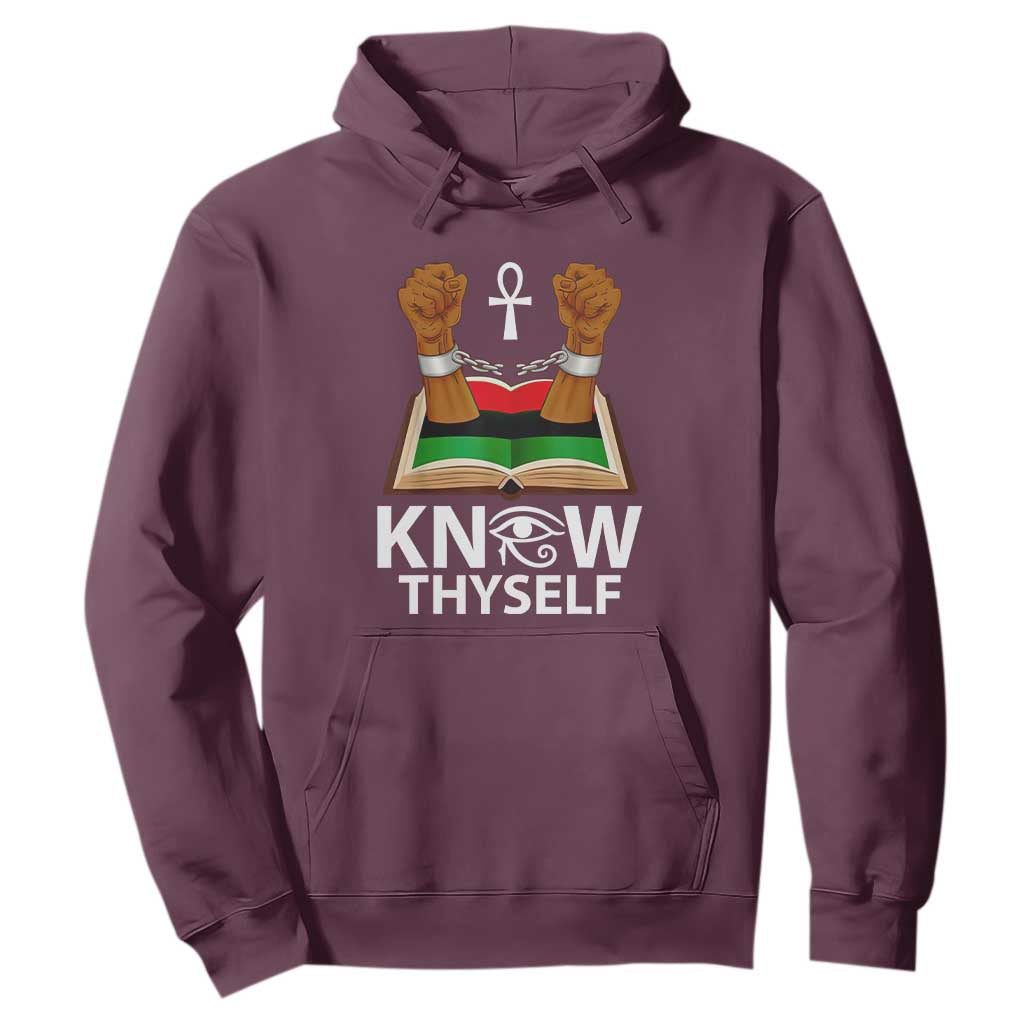 African American History Hoodie Know Thyself Break The Chains
