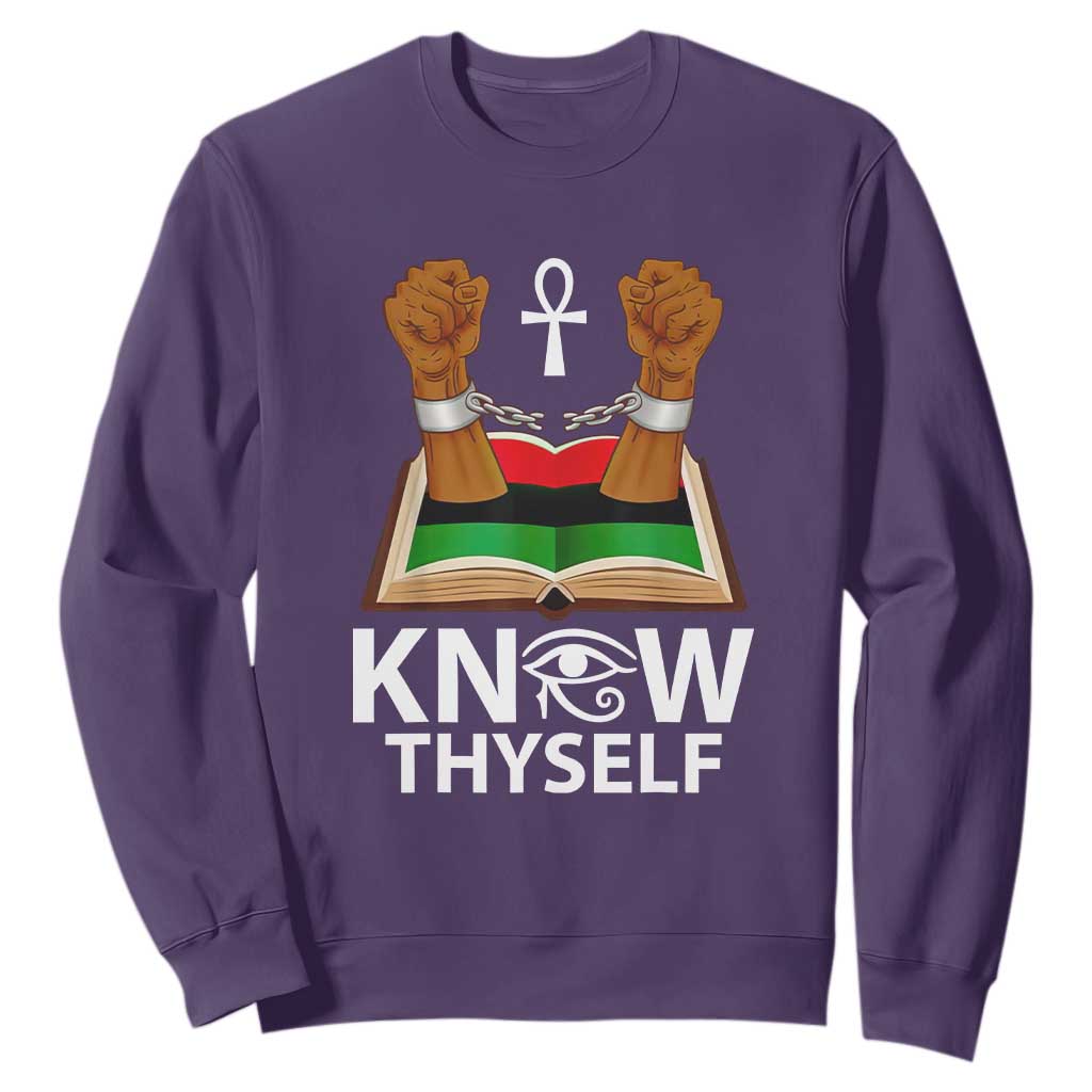 African American History Sweatshirt Know Thyself Break The Chains