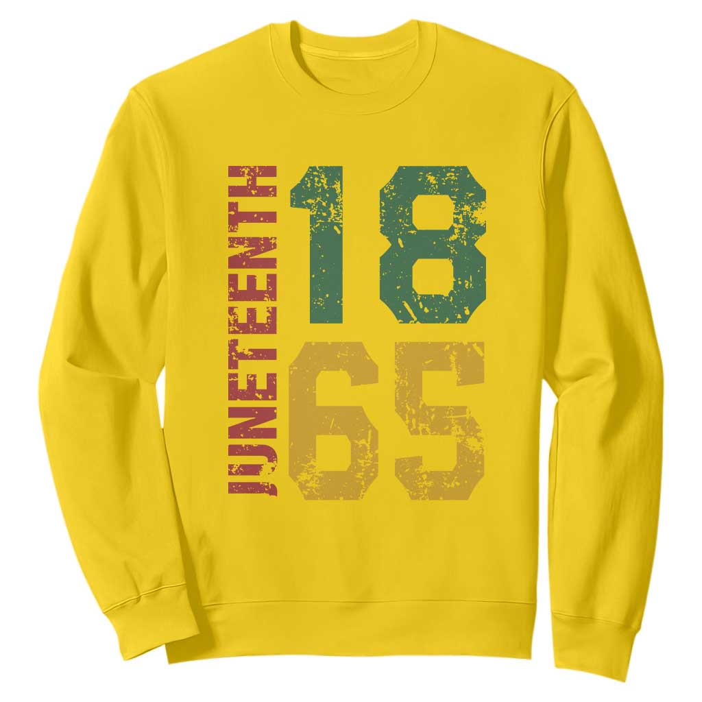 Juneteenth Sweatshirt Celebrating Freedom In African History Since 1865