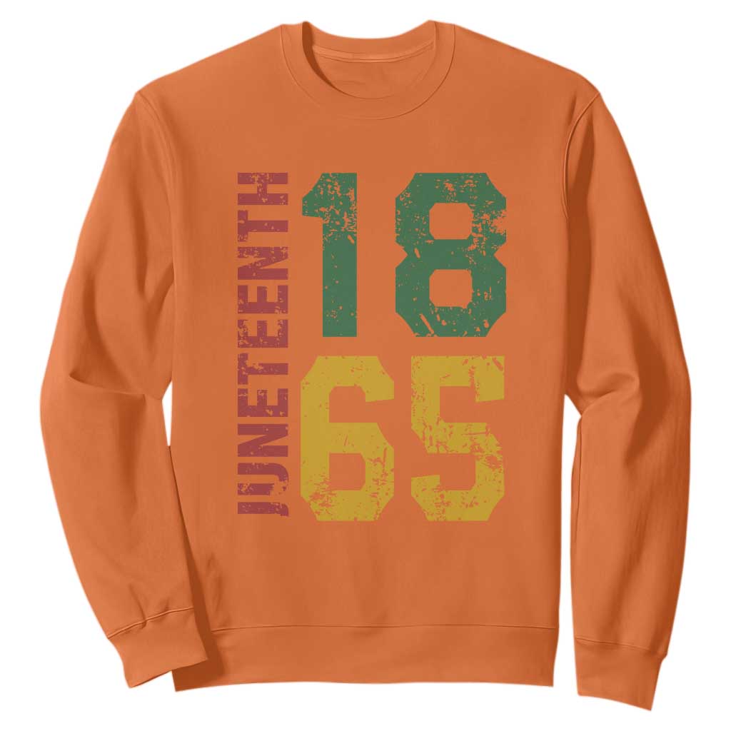 Juneteenth Sweatshirt Celebrating Freedom In African History Since 1865