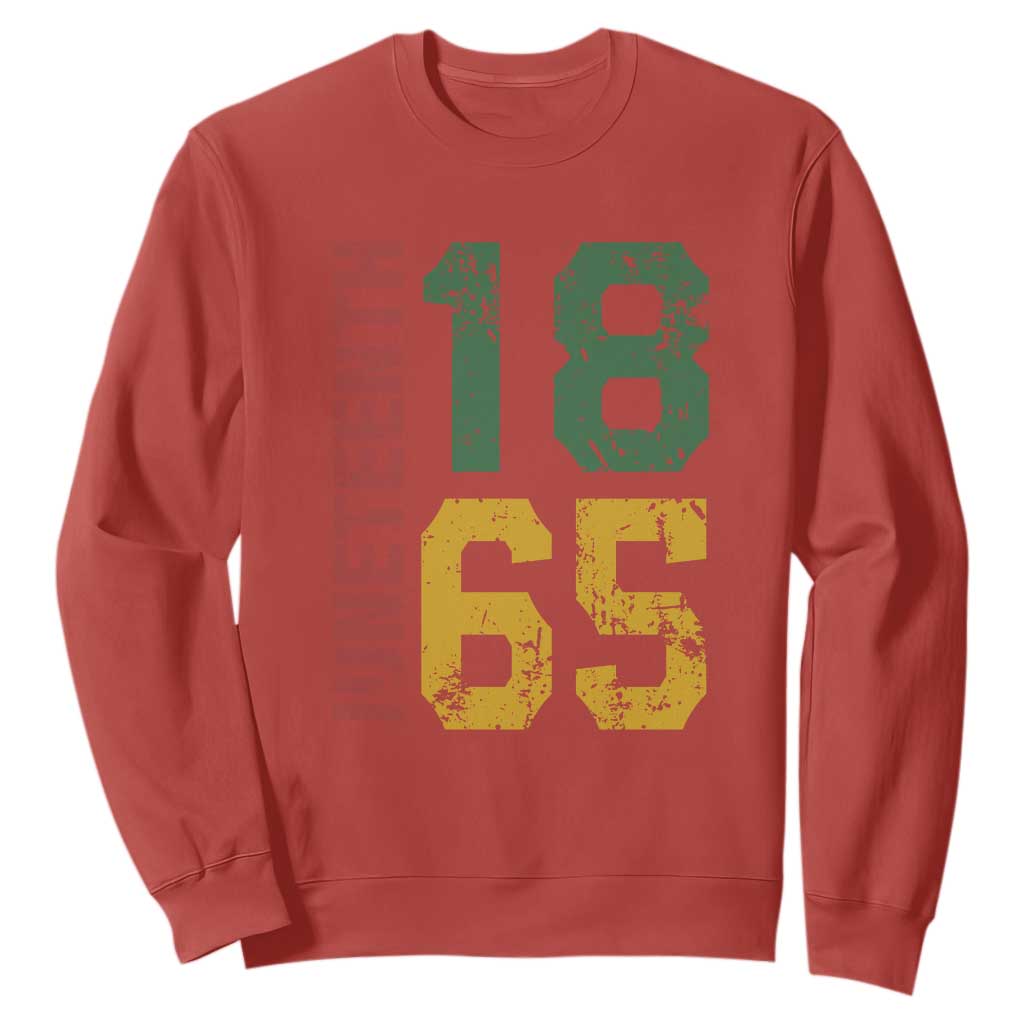Juneteenth Sweatshirt Celebrating Freedom In African History Since 1865