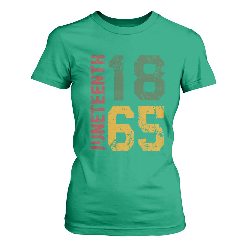 Juneteenth T Shirt For Women Celebrating Freedom In African History Since 1865