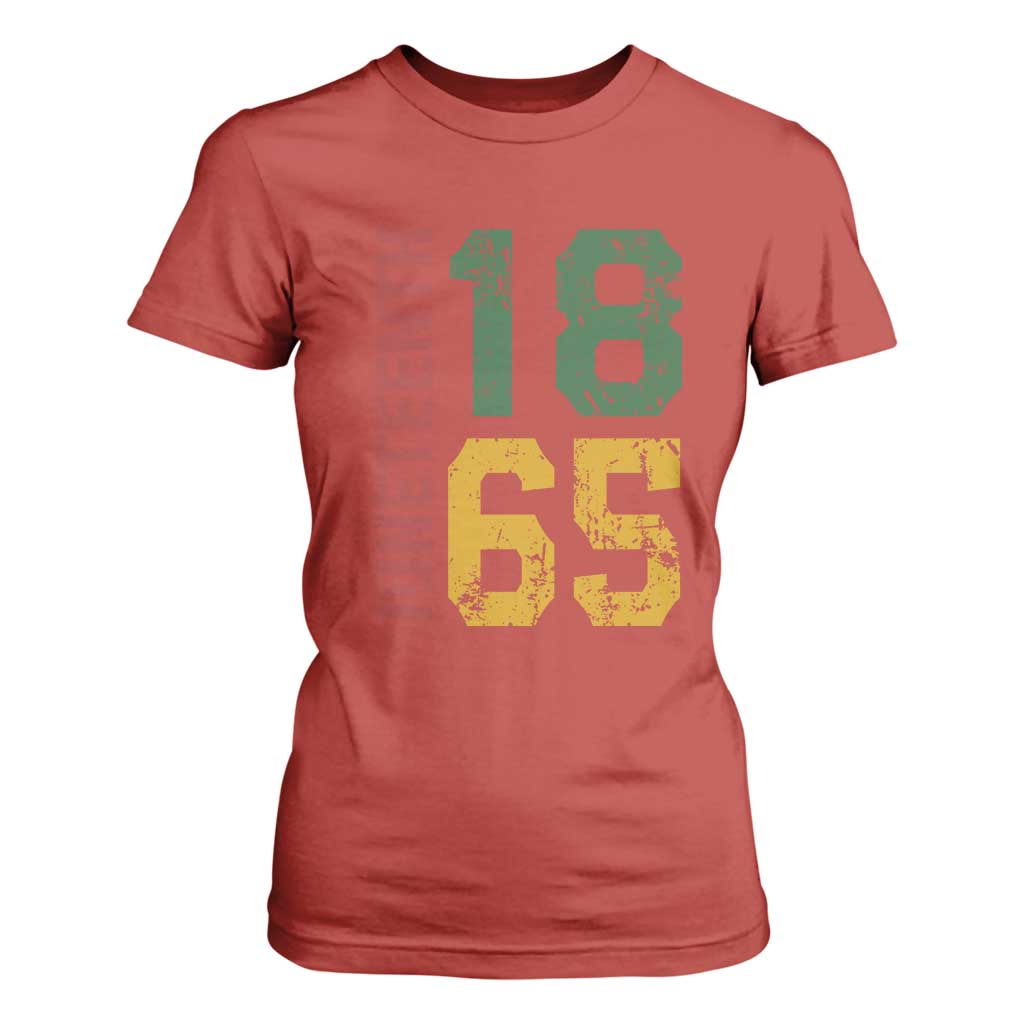 Juneteenth T Shirt For Women Celebrating Freedom In African History Since 1865