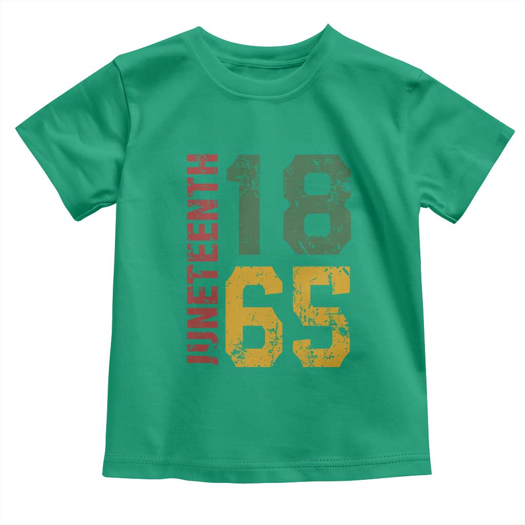Juneteenth Toddler T Shirt Celebrating Freedom In African History Since 1865