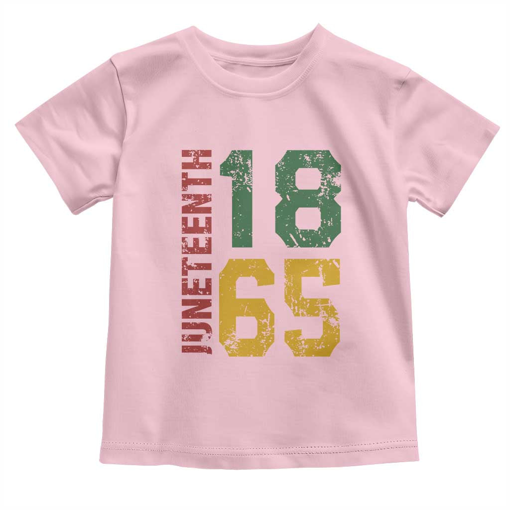 Juneteenth Toddler T Shirt Celebrating Freedom In African History Since 1865