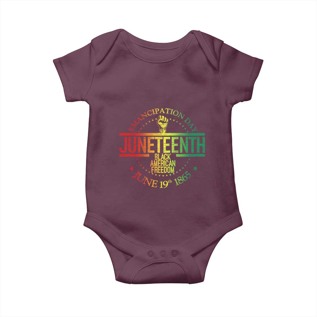 Emancipation Day Juneteenth 1865 Baby Onesie Black American Freedom History June 19th