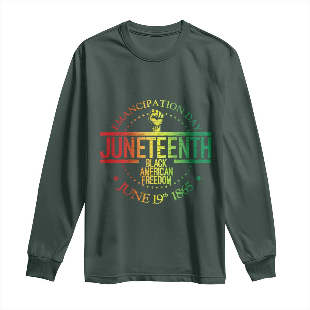 Emancipation Day Juneteenth 1865 Long Sleeve Shirt Black American Freedom History June 19th