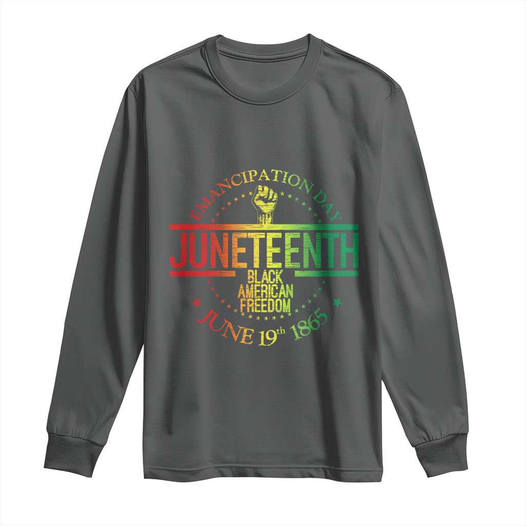 Emancipation Day Juneteenth 1865 Long Sleeve Shirt Black American Freedom History June 19th