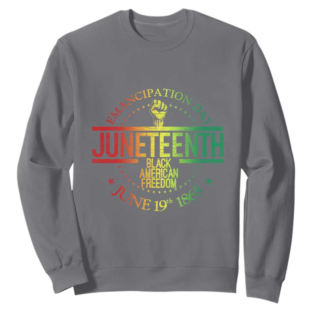 Emancipation Day Juneteenth 1865 Sweatshirt Black American Freedom History June 19th