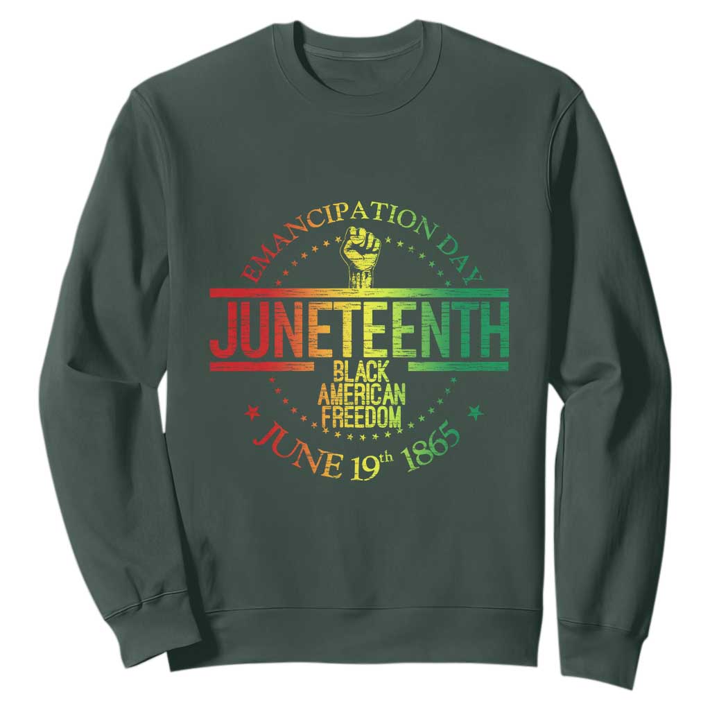 Emancipation Day Juneteenth 1865 Sweatshirt Black American Freedom History June 19th