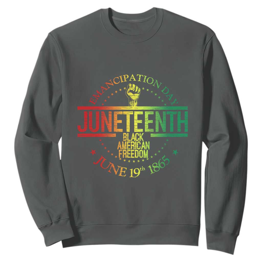Emancipation Day Juneteenth 1865 Sweatshirt Black American Freedom History June 19th