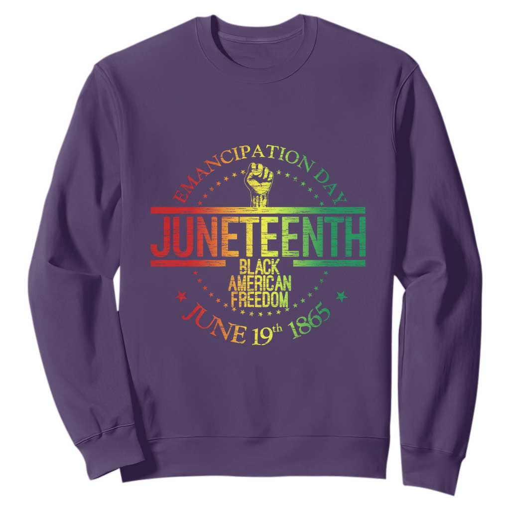 Emancipation Day Juneteenth 1865 Sweatshirt Black American Freedom History June 19th