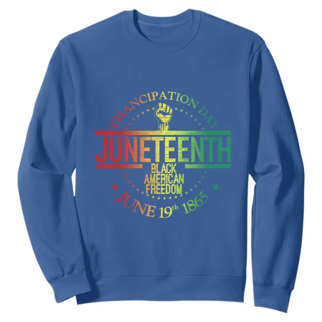 Emancipation Day Juneteenth 1865 Sweatshirt Black American Freedom History June 19th
