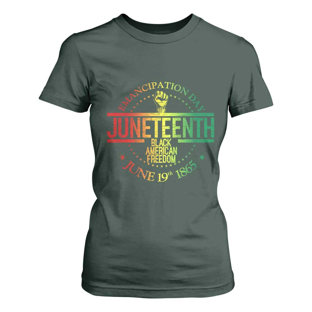 Emancipation Day Juneteenth 1865 T Shirt For Women Black American Freedom History June 19th