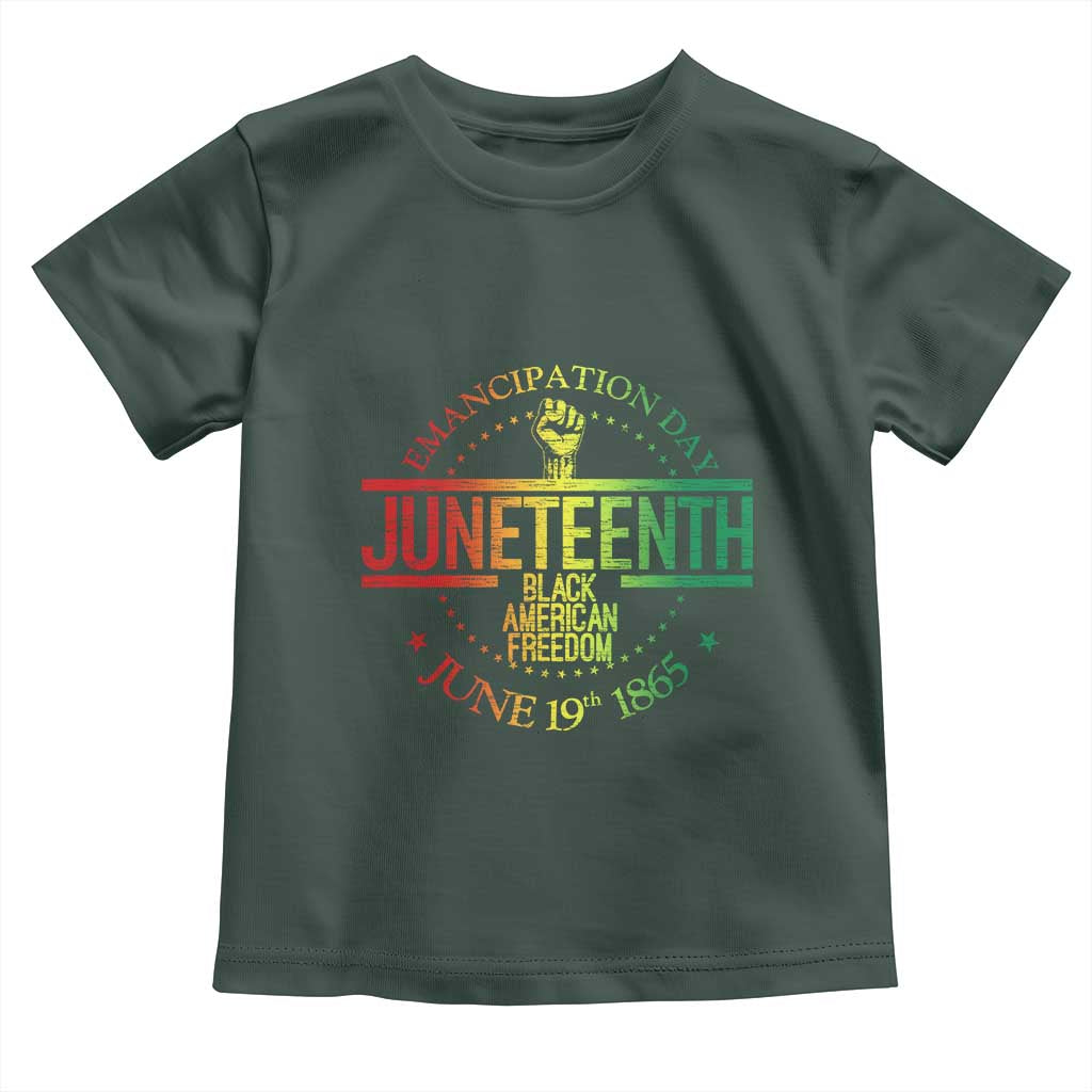 Emancipation Day Juneteenth 1865 Toddler T Shirt Black American Freedom History June 19th