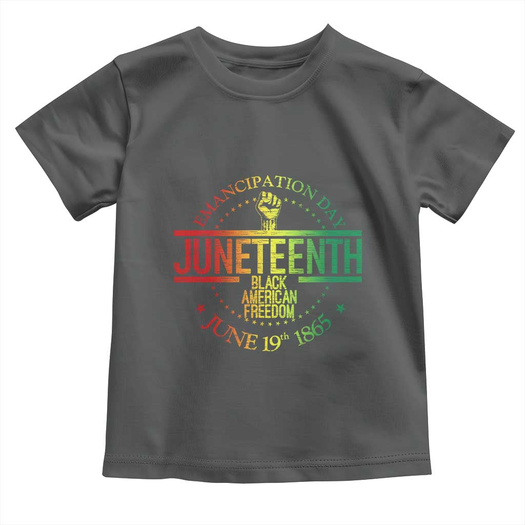 Emancipation Day Juneteenth 1865 Toddler T Shirt Black American Freedom History June 19th