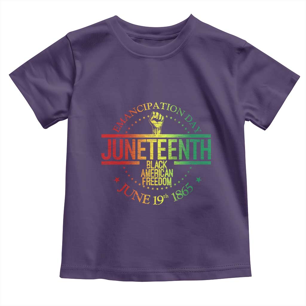 Emancipation Day Juneteenth 1865 Toddler T Shirt Black American Freedom History June 19th